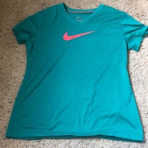 Teal Nike shirt